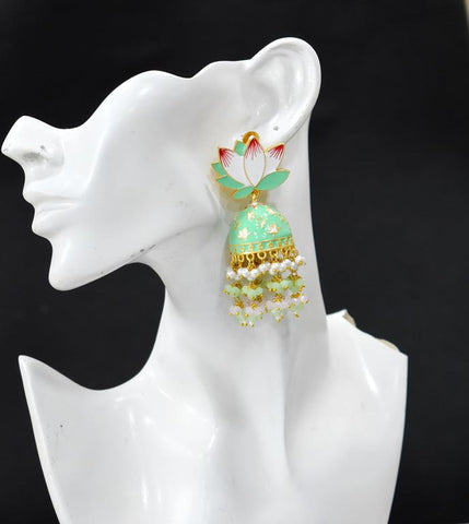 AVINTA MINT JHUMKA EARRING