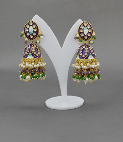 PURPEL ZAVERI JHUMKA EARRING