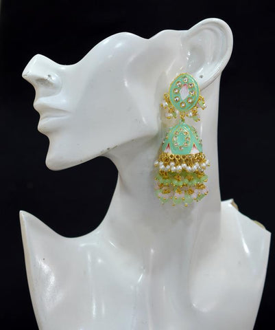 MINT ZAVERI JHUMKA EARRING