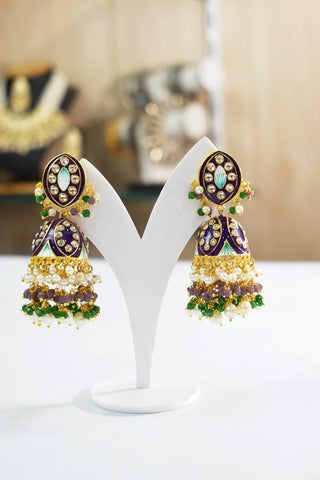 PURPEL ZAVERI JHUMKA EARRING