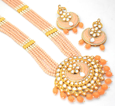 PEACH MASABA NECKLACE