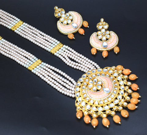 PEACH MASABA NECKLACE