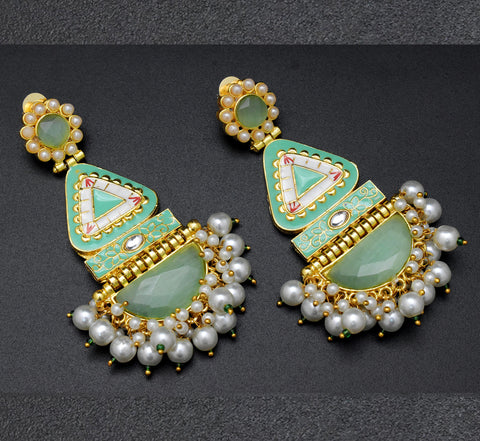 Mint Misha Jhumkis Earring