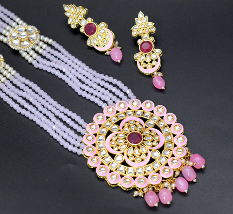 Baby Pink Mekhala Necklace