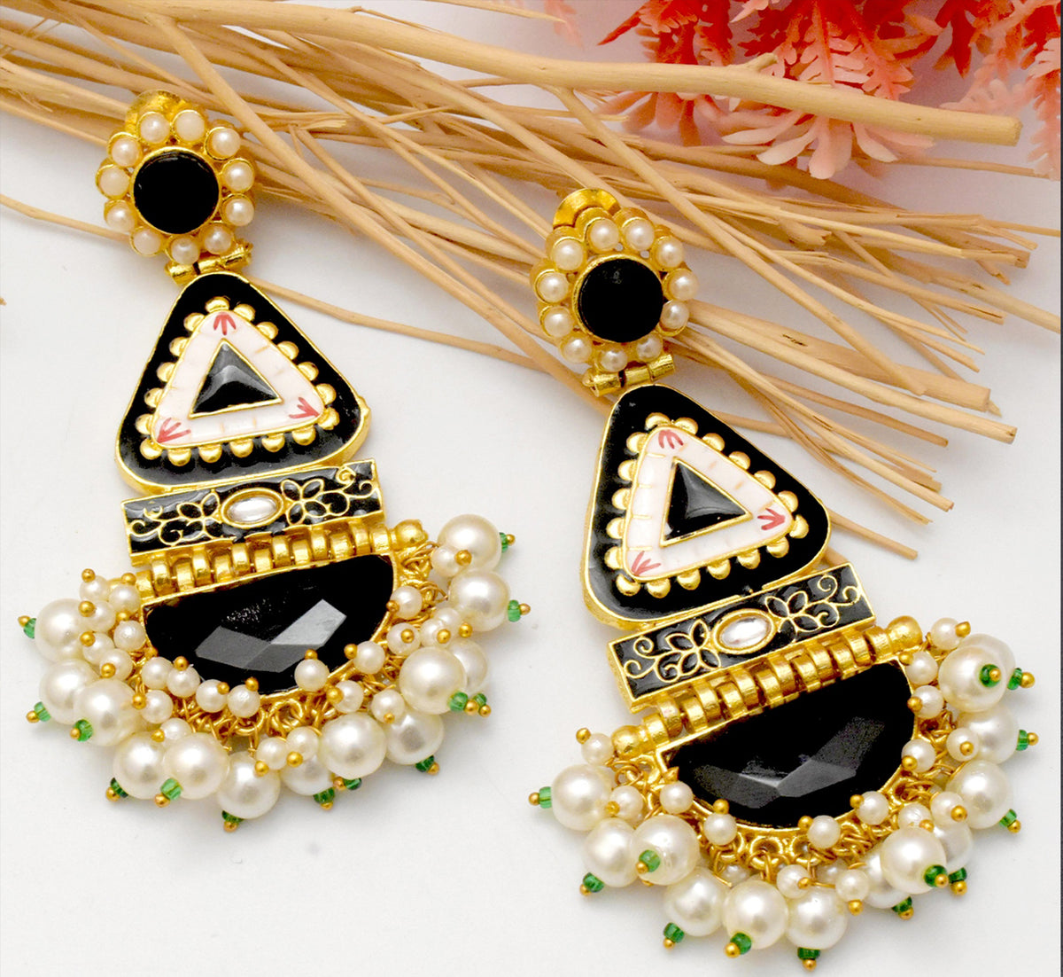 Black Misha Dangle Earring